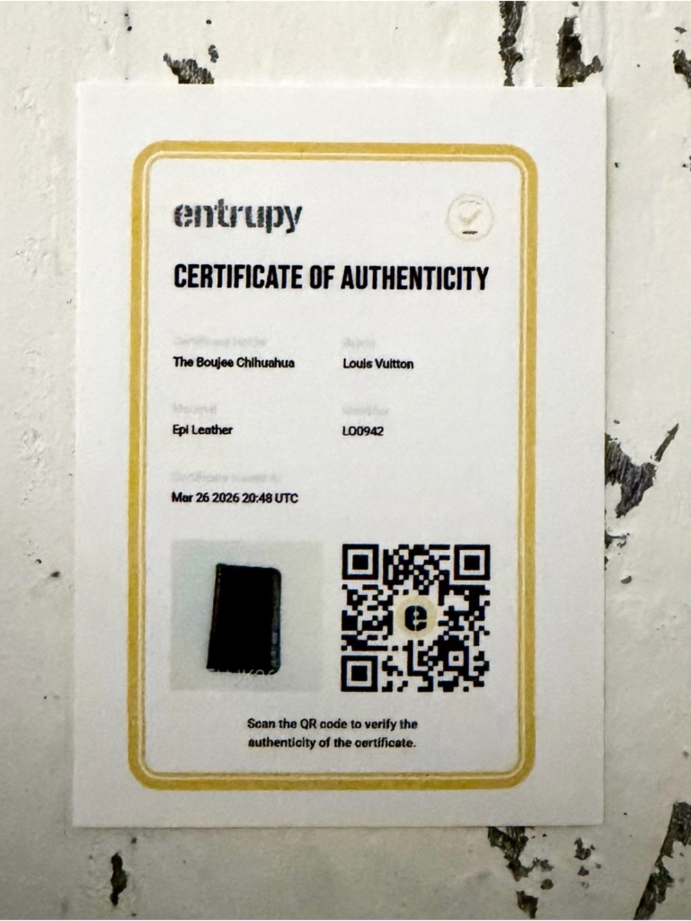 Louis Vuitton Black Epi Leather Cardholder with Debossed Logo - Picture 8 of 8